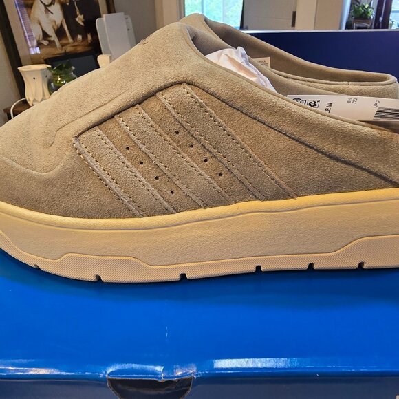 Adidas Originals Rivalry Platform Gray Mule Shoes Nubuck Leather Size 7 JH7984 - Picture 1 of 12